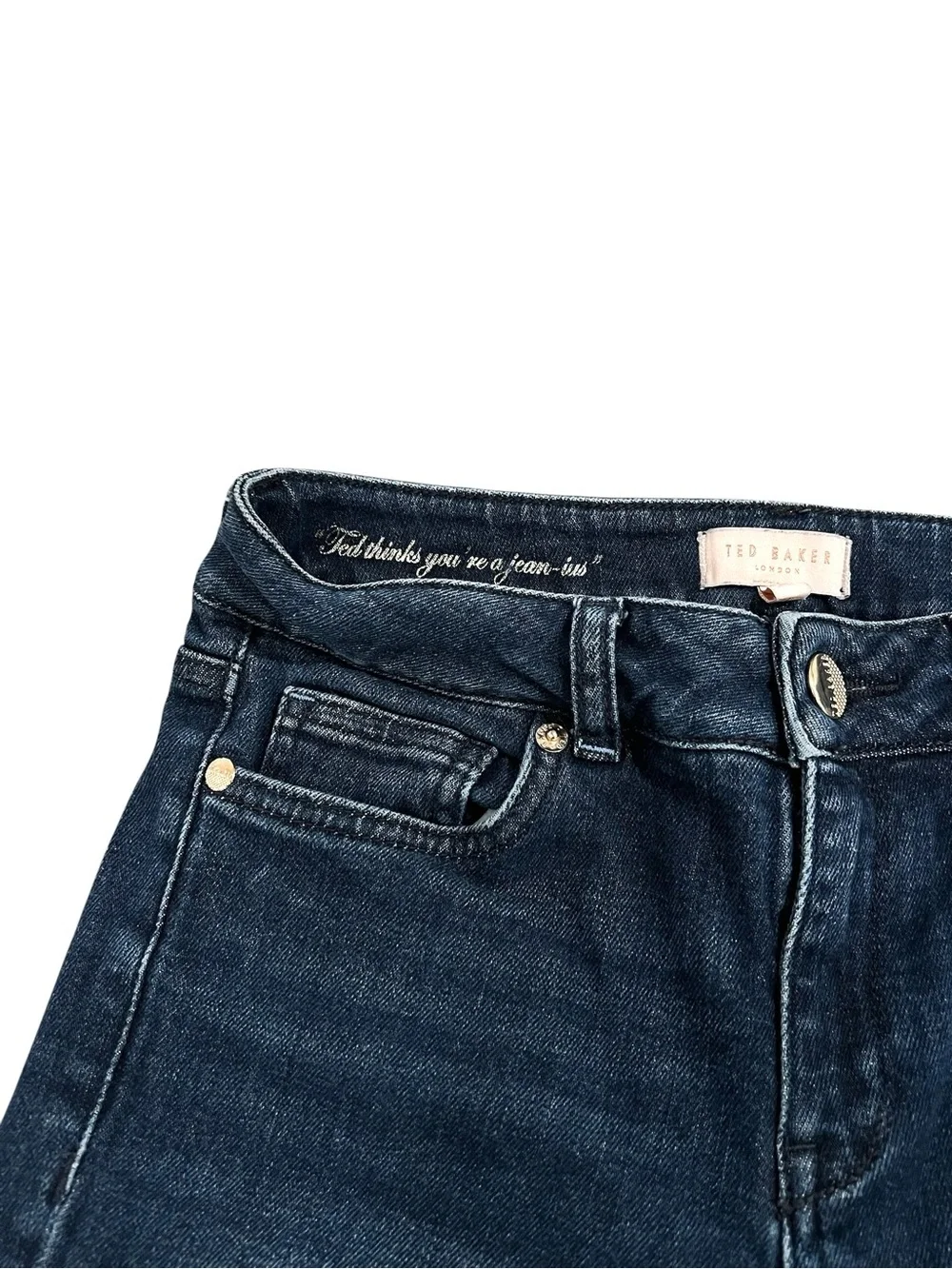 Ted Baker Pralina Embroidered Crop Jeans
